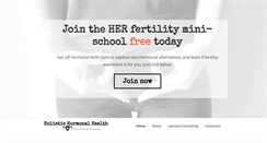 Desktop Screenshot of holistichormonalhealth.com