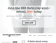 Tablet Screenshot of holistichormonalhealth.com